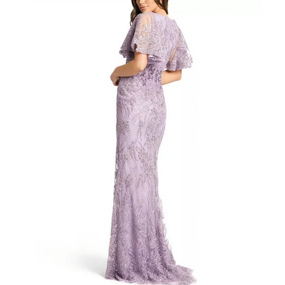 MAC DUGGAL Flutter-Sleeve Gown size 8 - Picture 2 of 8